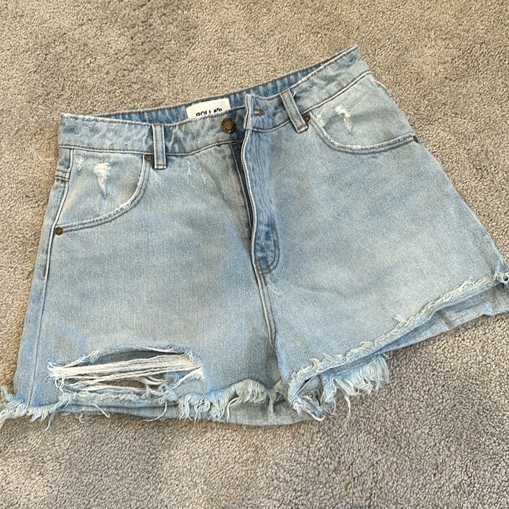 Rollas duster denim shorts